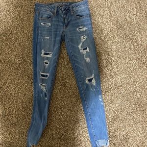 ripped American eagle jeans